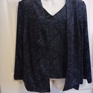 Dress barn 2 pc jacket and top size 16 w